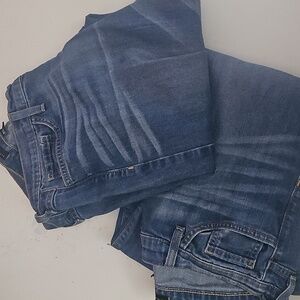 2 Pair Of Flying Monkey Indigo Denim Jeans